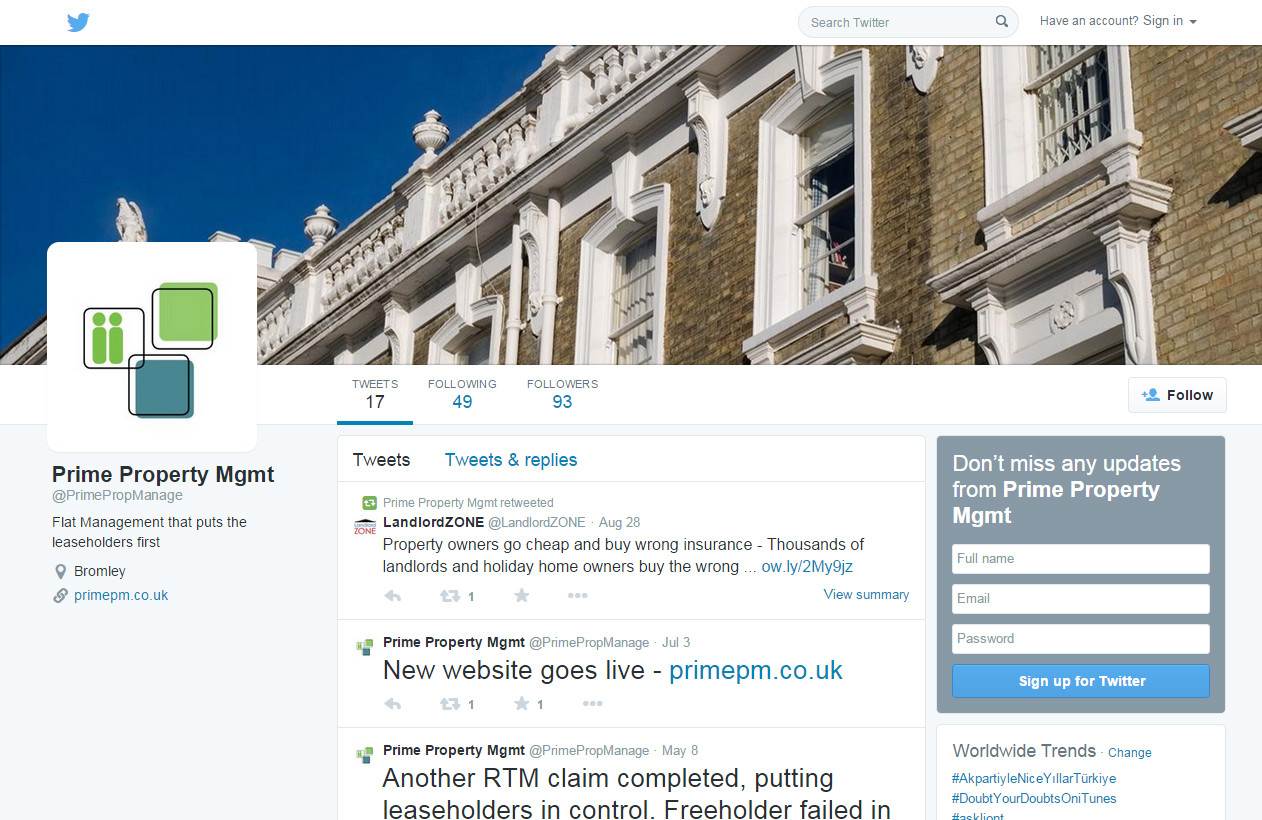 Prime Property Management Codastar Ltd